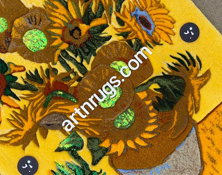 Close-up of the tufted sunflower heads and petals.