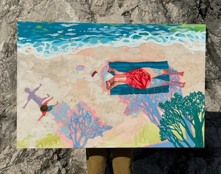 Beach Scene Painting 2