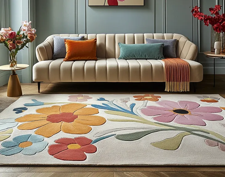 Blumensymphonie Teppich
