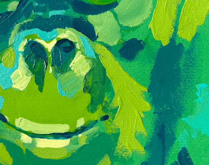 Detaljan prikaz slike Nasmešeni orangutan 2