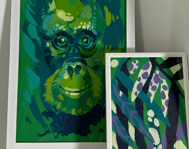Detaljan prikaz slike Nasmešeni orangutan 6